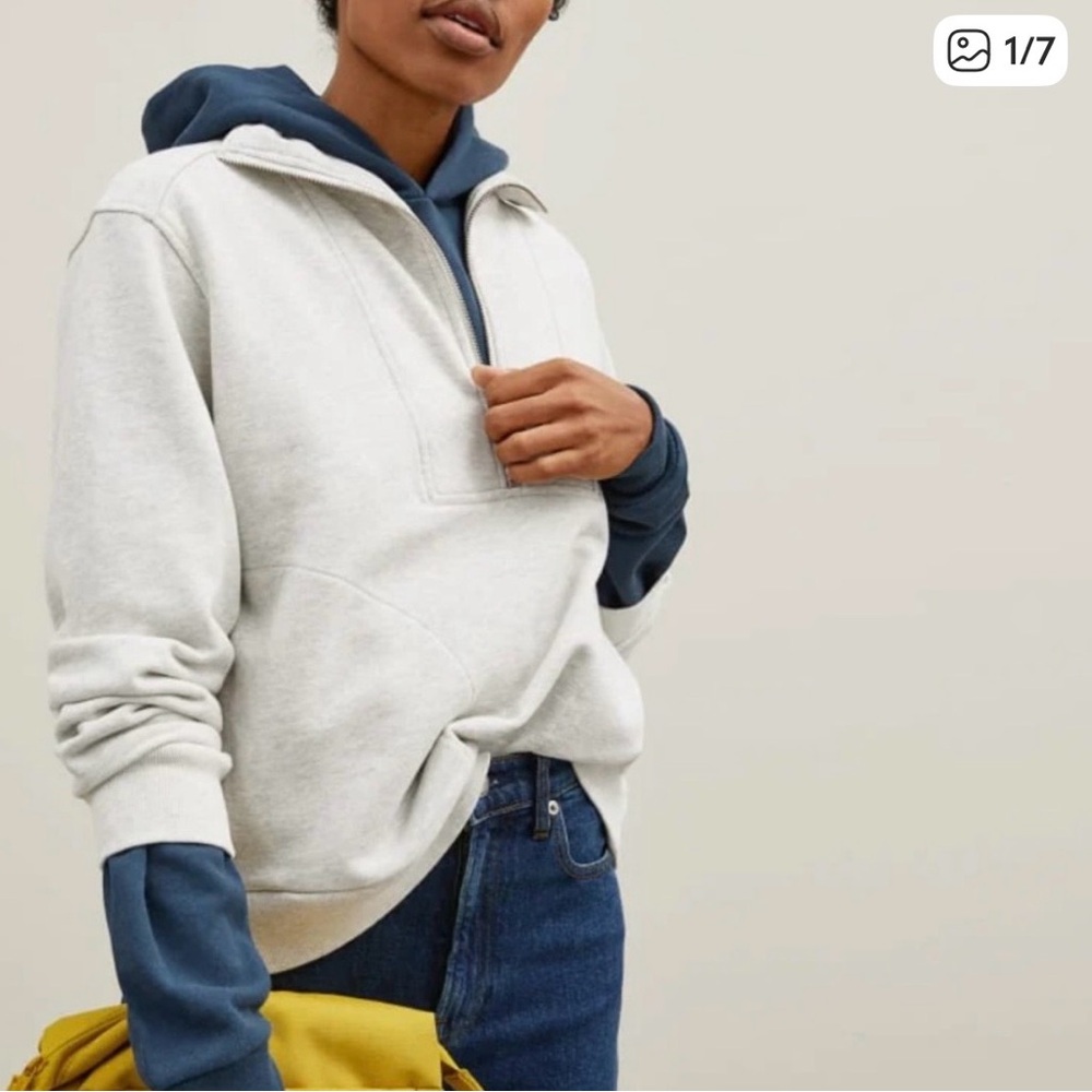 Everlane Women’s Quarter Zip Sweatshirt